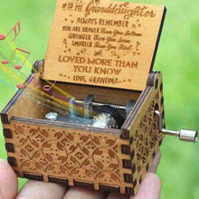Load image into Gallery viewer, Grandma To Granddaughter - You Are Loved More Than You Know - Engraved Music Box