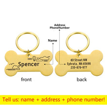 Load image into Gallery viewer, Personalized Engraved ID for Pet Collar